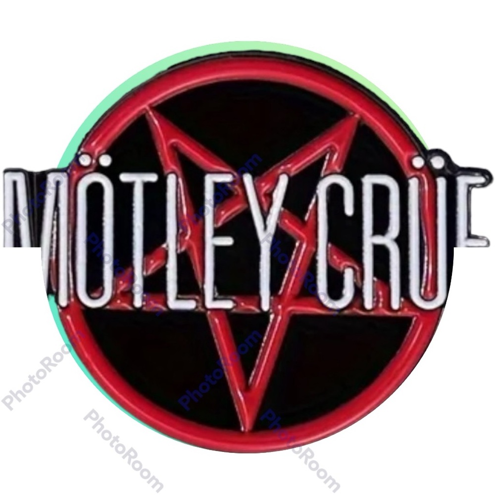 Motley Crew pin brooch multi NWT 1” fun gift idea musician collectible